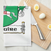 Maguire Family Crest Theedoek (Quarter Fold)