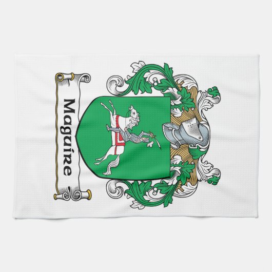 Maguire Family Crest Theedoek (Horizontaal)