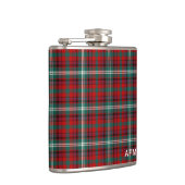 Maguire Tartan Monogram Helder Rood en Groen Plaid Heupfles (Rechts)