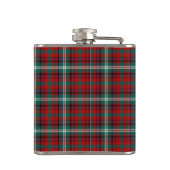 Maguire Tartan Monogram Helder Rood en Groen Plaid Heupfles (Achterkant)