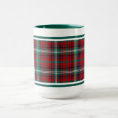 Maguire Tartan Pattern Red Pset Mok (Midden)