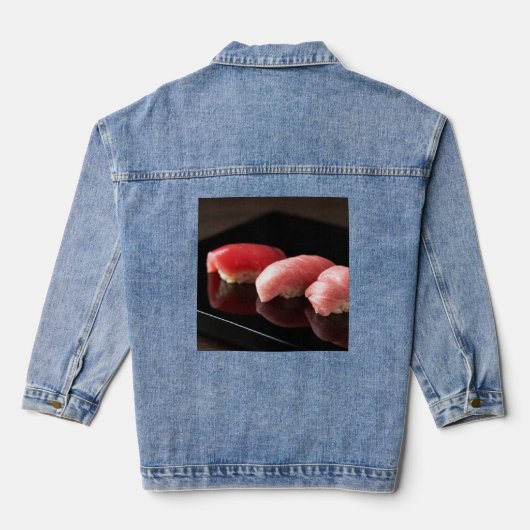 Maguro Reflection – Silent Luxury on Denim Jacket (Achterkant)