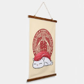 Maguro Tuna Sushi Cat Hangend Wandkleed (Gebogen)