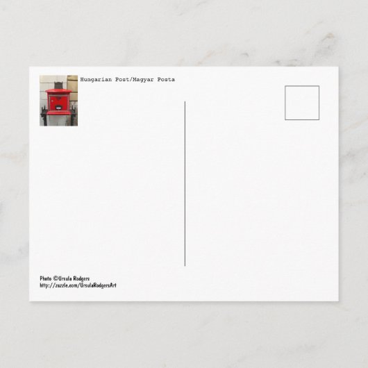 Magyar Posta (Hongaarse post) Briefkaart (Achterkant)