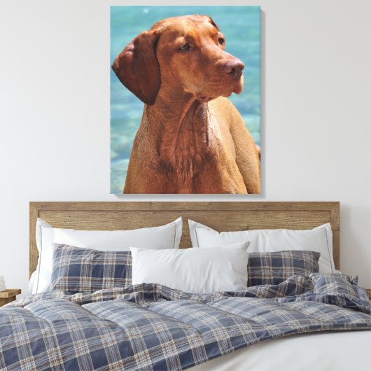 Magyar Vizsla Dog Canvas Afdruk (Insitu (Slaapkamer))