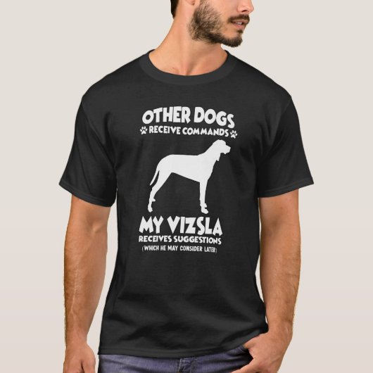 Magyar Vizsla dog training dog owners T-shirt (Voorkant)