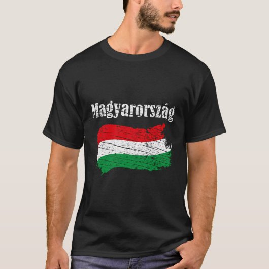 Magyarorszag Hongaars Vlag  Graphic - Hung T-shirt (Voorkant)