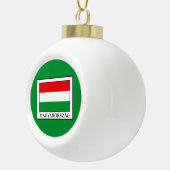 Magyarorzzag Keramische Bal Ornament (Rechts)