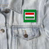 Magyarorzzag Vierkante Button 5,1 Cm (In situ)