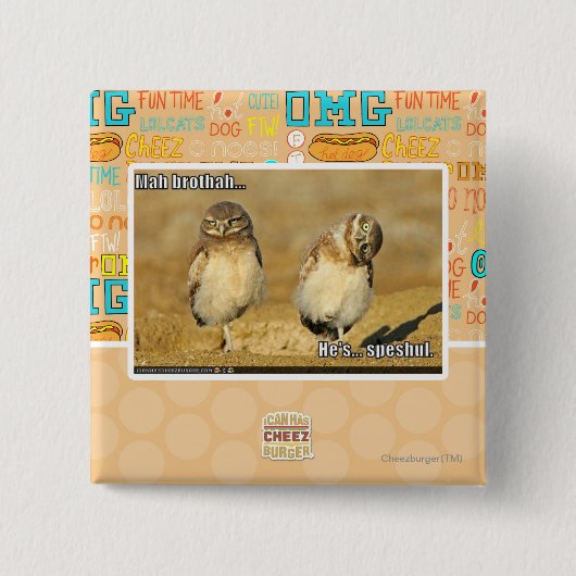 Mah brothah vierkante button 5,1 cm (Voorkant)