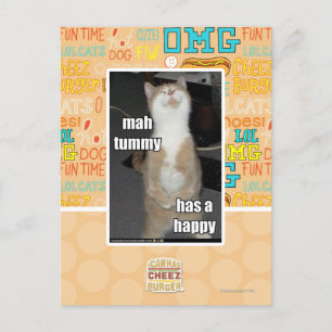 Mah buik heeft een gelukkige briefkaart