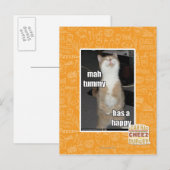 Mah buik heeft een gelukkige briefkaart (Voorkant / Achterkant)