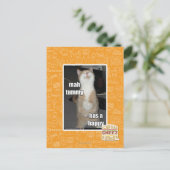 Mah buik heeft een gelukkige briefkaart (Staand voorkant)