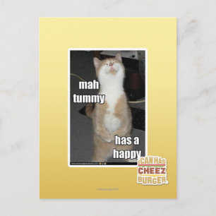 Mah buik heeft een gelukkige briefkaart