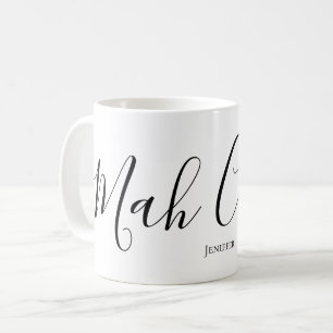 Mah Coffee Grappige Gepersonaliseerde Mahjong Scri Koffiemok