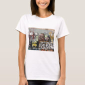 Mah coza, Graffiti,Spaanse Dames Basic T-Shirt (Voorkant)