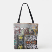 Mah Coza,Graffiti Spanje, All-Over-Print Canvas ta Tote Bag (Achterkant)