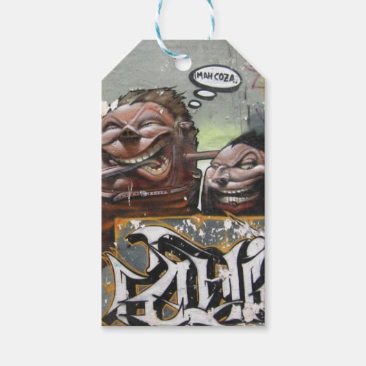 Mah coza, Graffiti, Spanje Custom Gift Labels Cadeaulabel (Voorkant)