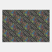 Mah Jong Bird Groeten Wrapping Paper (Voorkant 3)