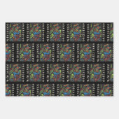 Mah Jong Bird Groeten Wrapping Paper (Voorkant 2)