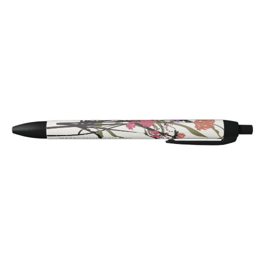 Mah Jong Bloemen Moederpen Zwarte Inkt Pen (Bodem)