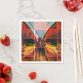 Mah Jong Butterfly Napkins Servetten (Insitu)