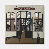 Mah Jong Cafe Magnet (Voorkant)