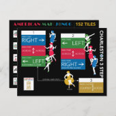 Mah Jong Charleston-grafiek Briefkaart (Voorkant / Achterkant)