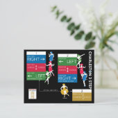 Mah Jong Charleston-grafiek Briefkaart (Staand voorkant)