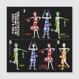 Mah Jong Charleston platte magneet Magnetische Uitnodiging