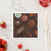 Mah Jong Chocolate servetten (Insitu)