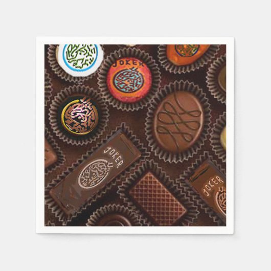 Mah Jong Chocolate servetten (Voorkant)