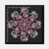 Mah Jong Dragon Jaar Magneet (Voorkant)