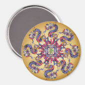 Mah Jong Dragon Jaar Magneet (Voorkant / Achterkant)