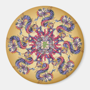 Mah Jong Dragon Jaar Magneet