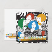 Mah Jong Friends Flat Kaart (Voorkant / Achterkant)