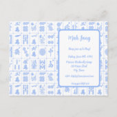 Mah Jong Game Invitation Briefkaart (Voorkant)