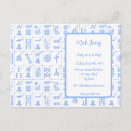 Mah Jong Game Invitation Briefkaart