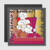 Mah Jong Geen Pennies Magneet (Voorkant / Achterkant)