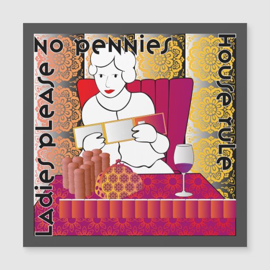 Mah Jong Geen Pennies Magneet (Voorkant)