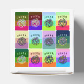 Mah Jong Gekleurde Joker Box Bedankdoosjes (Bovenkant)