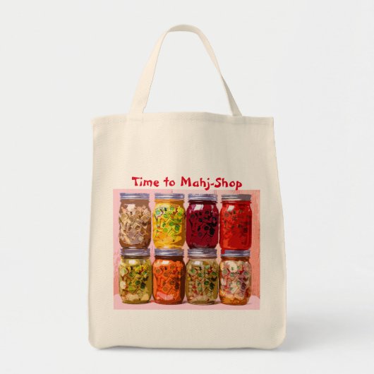 Mah Jong Grocery Bag Tote Bag (Voorkant)