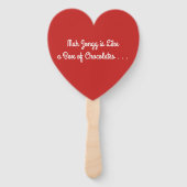 Mah Jong is als een doos van chocolade fans Handwaaier (Voorkant)