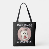 Mah Jong is altijd een goed idee Tote Bag (Achterkant)