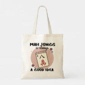 Mah Jong is altijd een goed idee Tote Bag (Achterkant)