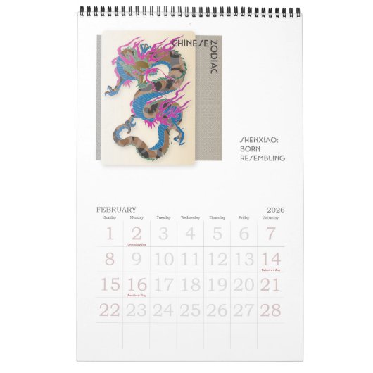Mah Jong Jaar Kalender (Feb 2026)