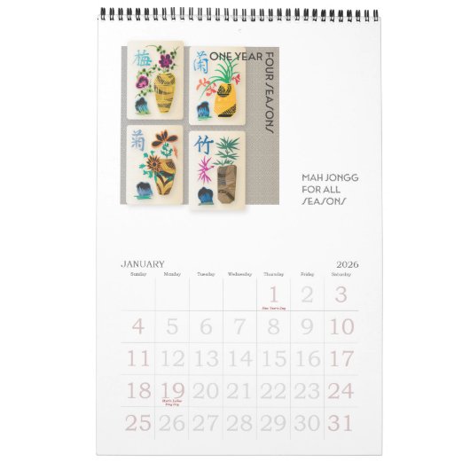 Mah Jong Jaar Kalender (Jan 2026)