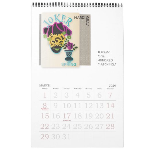 Mah Jong Jaar Kalender (Mar 2026)
