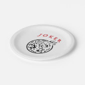 Mah Jong Joker Papieren Dish Bordje (Gekanteld)