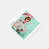 Mah Jong Joker Poodle Napkins Servet (Hoek)